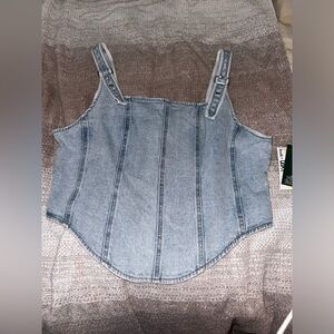 XL denim top